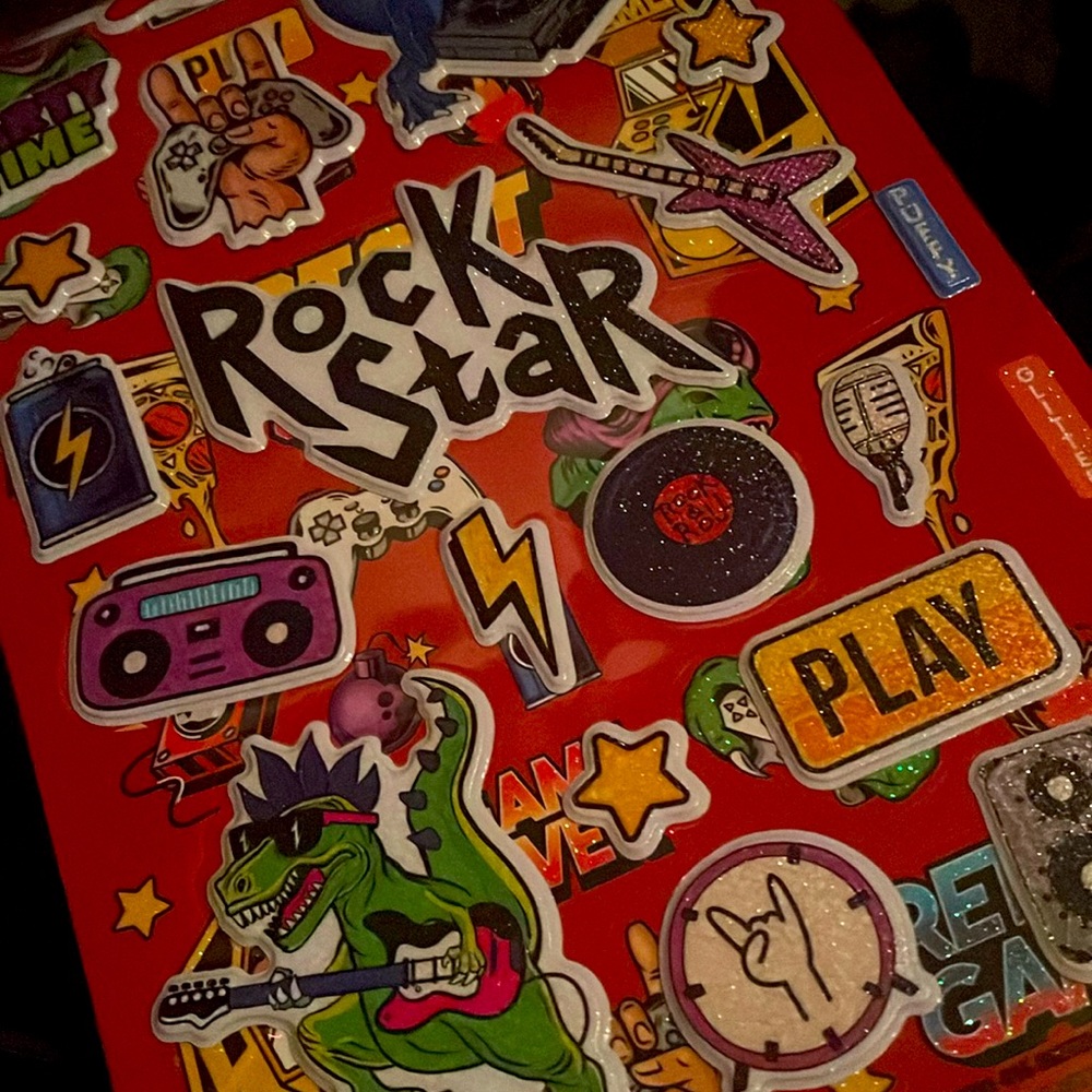 Assorted 🌟 ROCK STAR ⭐️ Sticker Book • 276 dope stickers 4 Ü